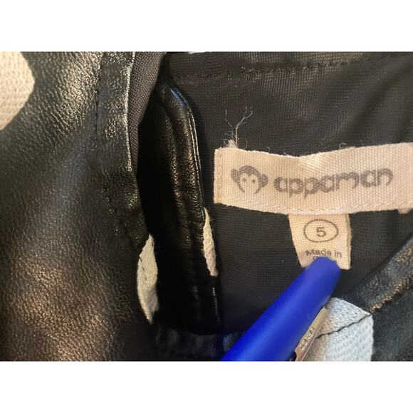 Appaman Girls Vegan Leather Embroidered Hearts Rock & Roll Sweet Dress ~ Sz 5 - Picture 5 of 7